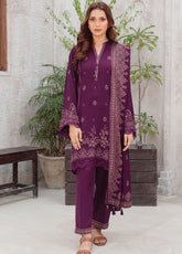LSM Lakhany Printed Pashmina 3 Piece Unstitched Suit LSM25PP D-LG-UB-0259-C